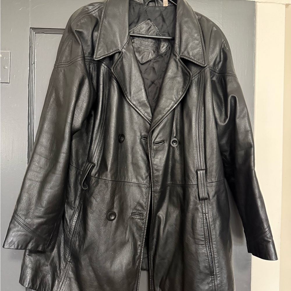 Preston & York Vintage Black Leather Jacket